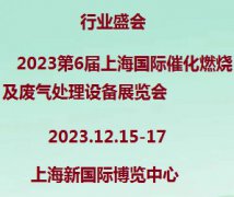 展会标题图片：2023第6届上海催化燃烧及废气处理装备展览会