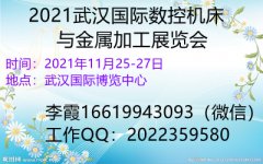 展会标题图片：2021武汉国际数控机床与金属加工展览会