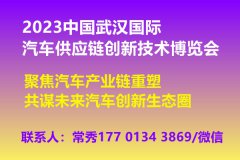 展会标题图片：2023中国武汉国际汽车供应链创新技术博览会